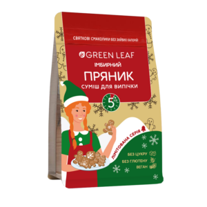 Купити GREEN LEAF Суміш для випічки Імбирні пряники 300г *лімітована серія! в Києві
